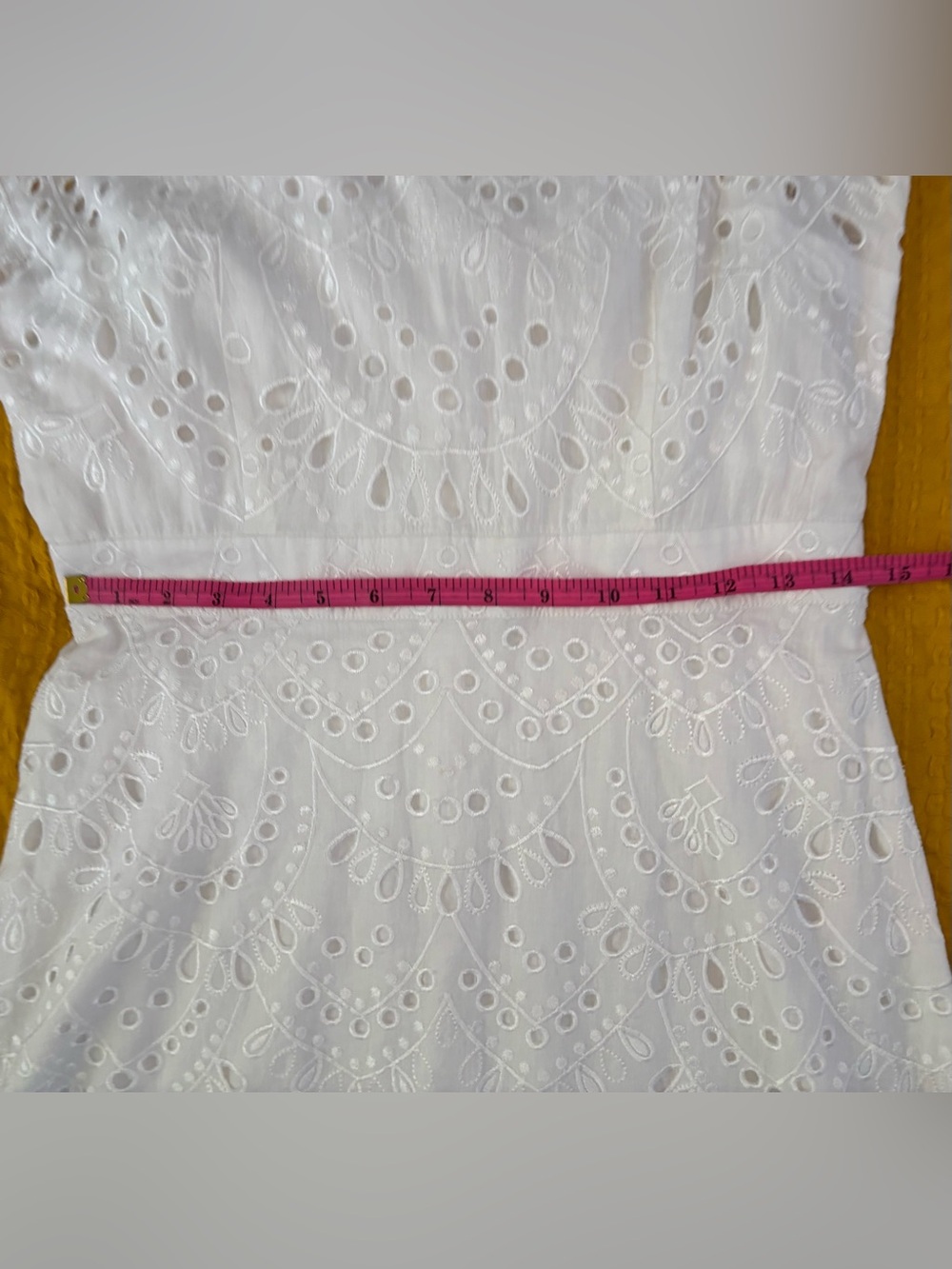 Michael Kors White Eyelet Cotton Dress NWT - Picture 12 of 16